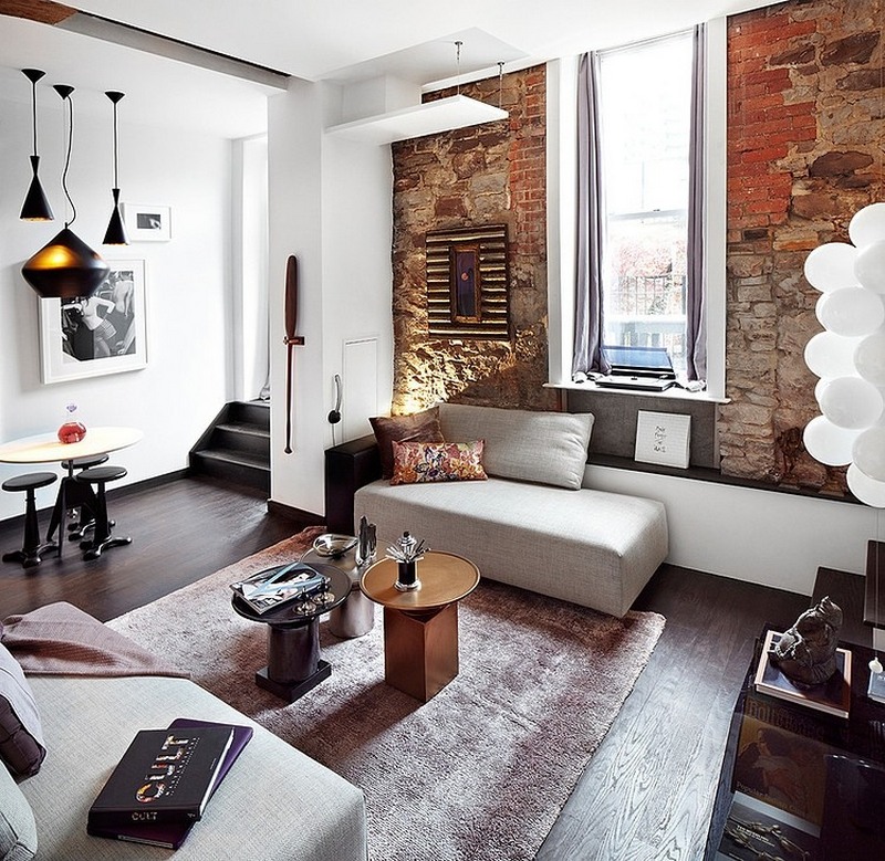 Rough & Ready Rugged apartment is textured in design with eclectic