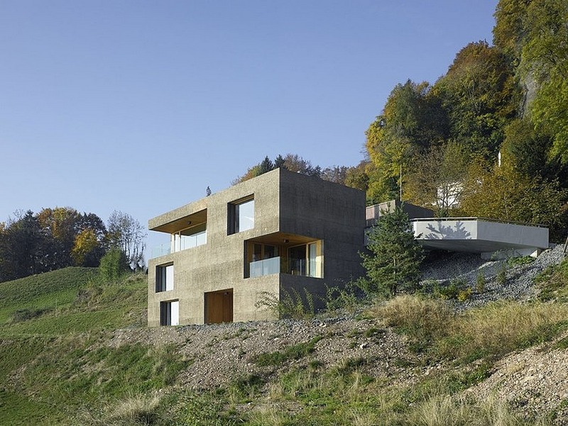 brutalist concrete home