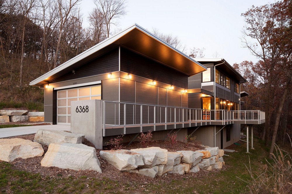 modern 2 story home with basement