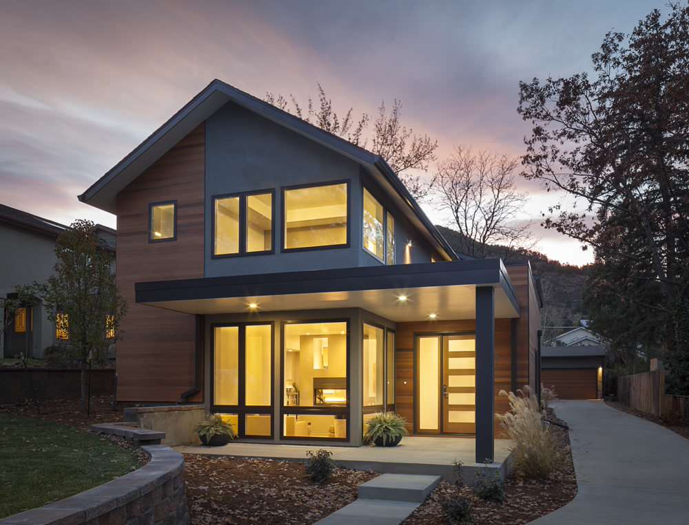 contemporary traditional home