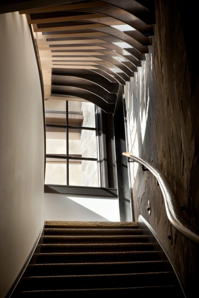 ergonomic staircase view natural light