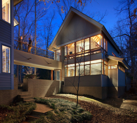 garage and studio breezeway