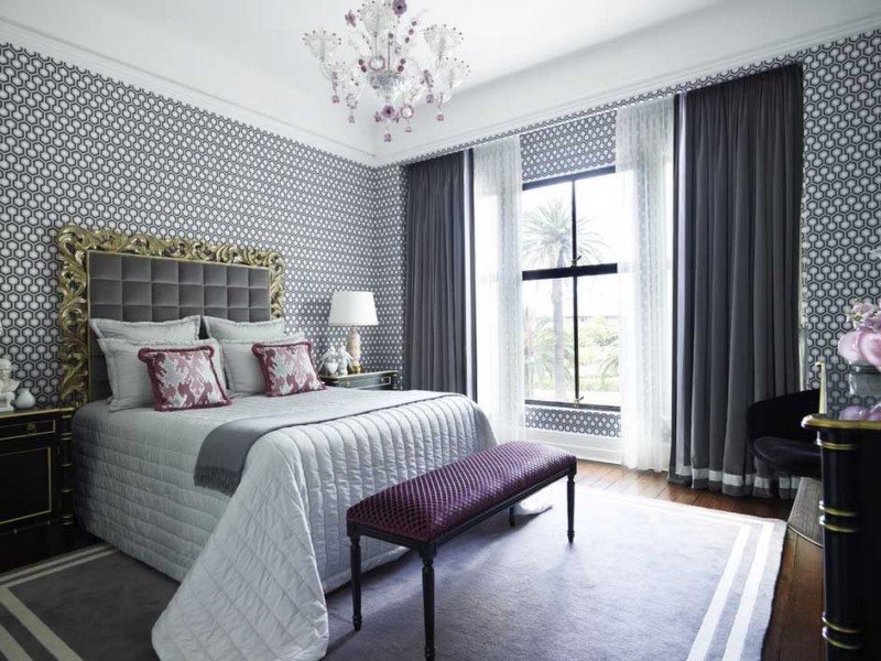 grey master bedroom