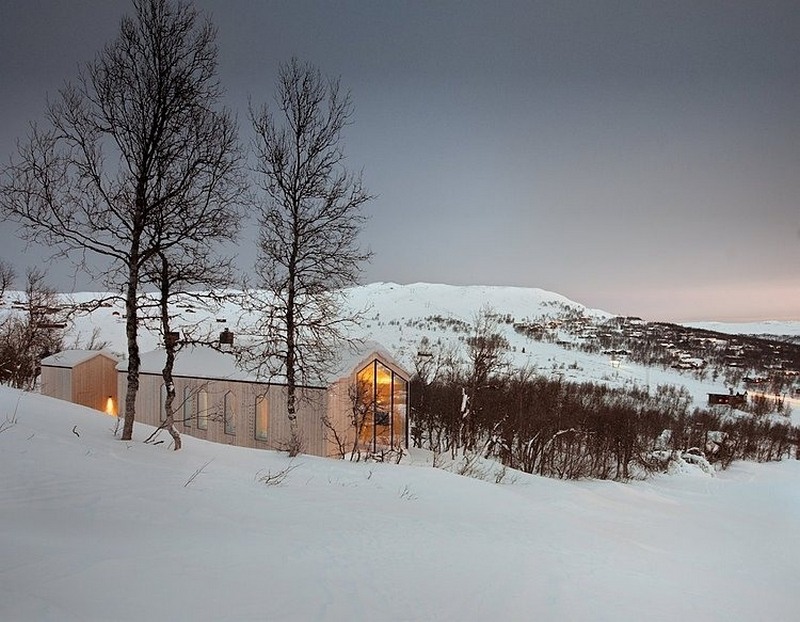 house in the snow