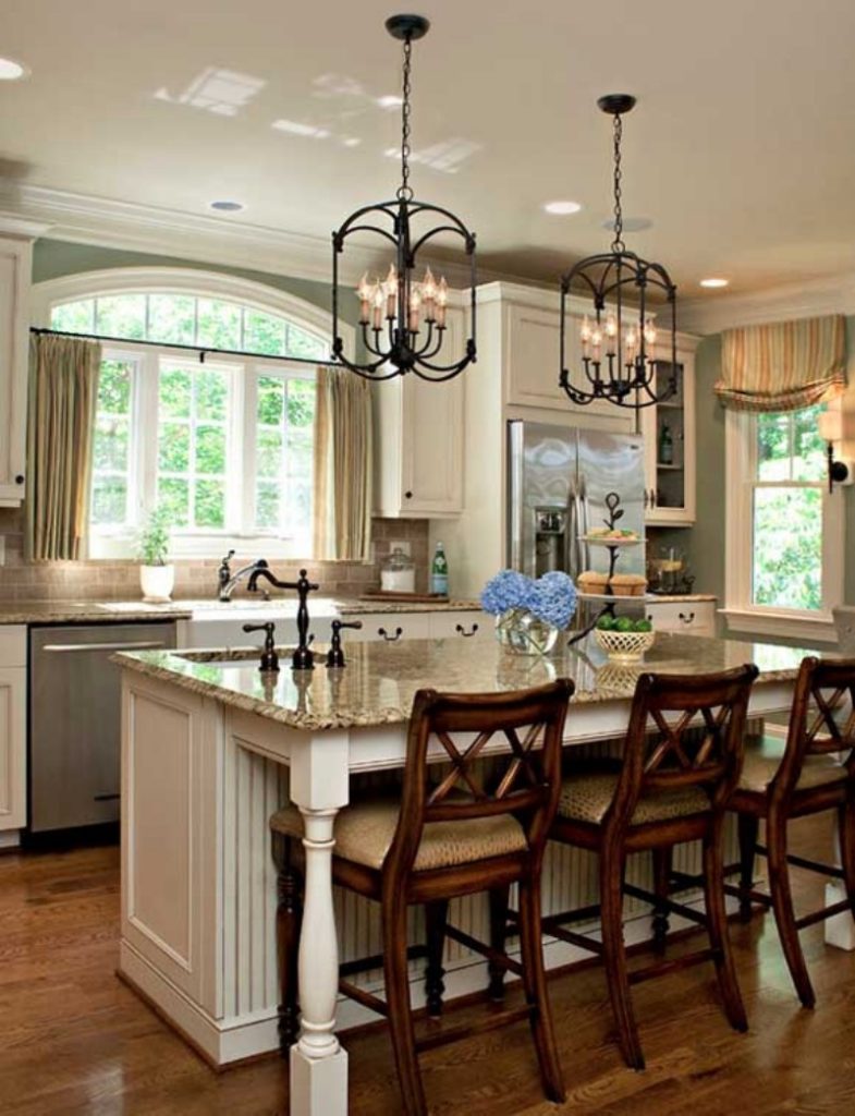 kitchen island marble top