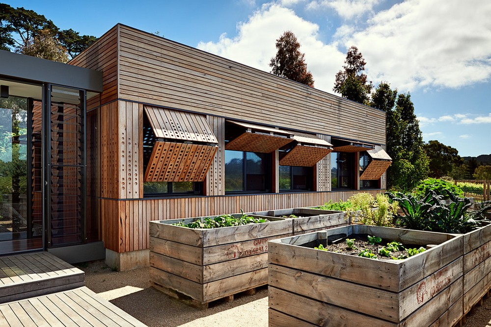 modern wooden extension home