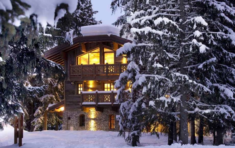 ski chateau in the french alps