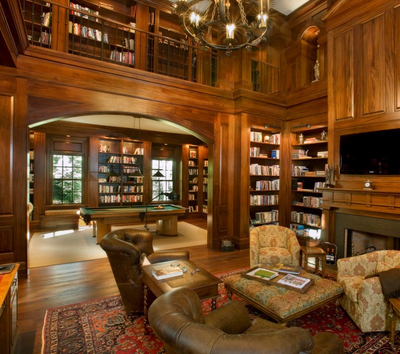 traditional style library