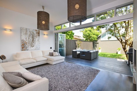 bi fold doors opening to patio